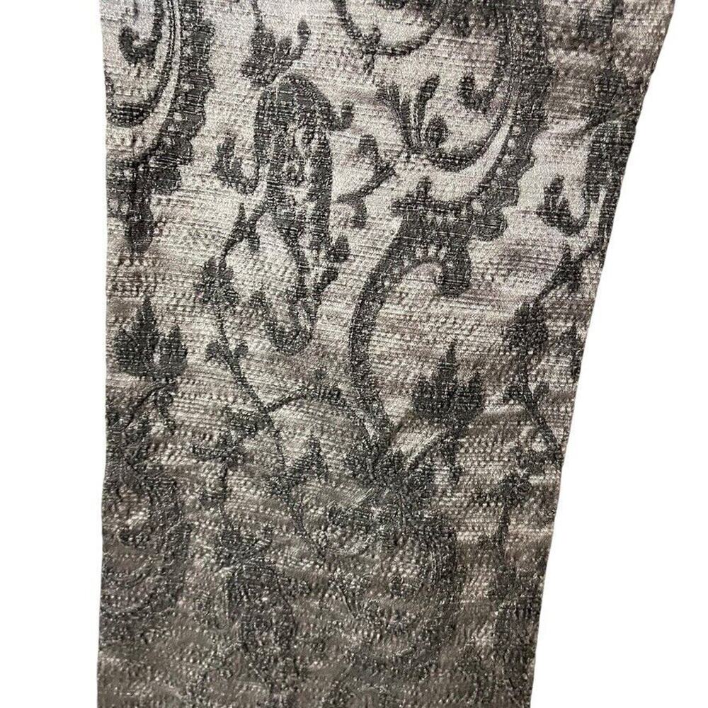 Signe Paris Y2K Whimsigoth Grunge Vintage Flare Texture Womens Pants Silver sz 2 - Picture 12 of 16